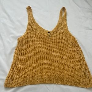 Moon and Madison, large, mustard yellow summer sweater top